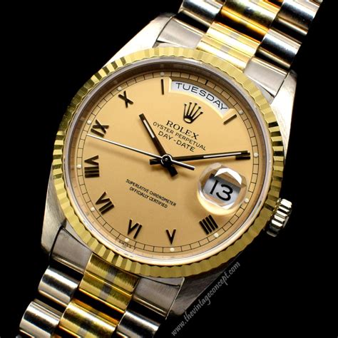 rolex day date strap size|Rolex Day-Date two tone.